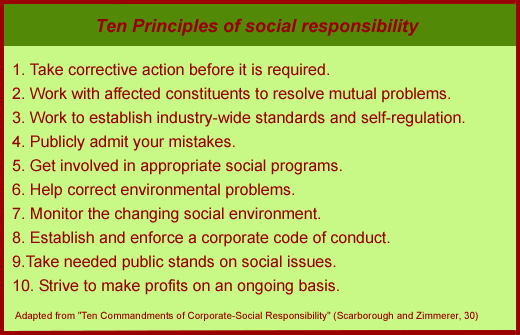 10 principles of social responsibility