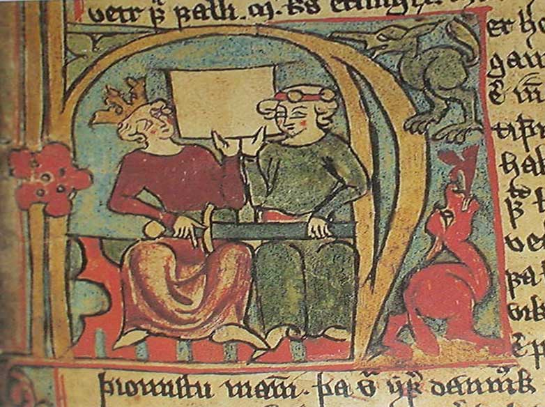 images from the Flateyjarbók manuscript (GKS 1005), ca. 1390 AD